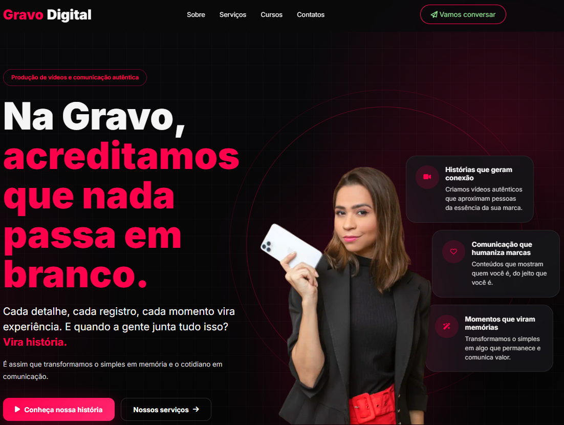 Exemplo de site institucional